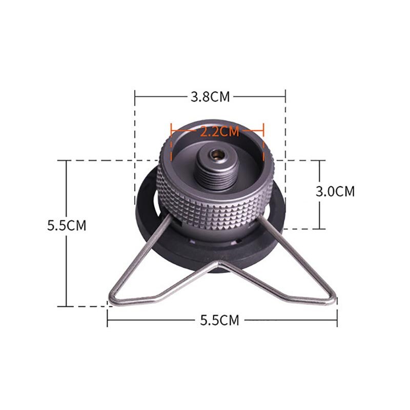 Escursione di Campeggio esterno Stufa Adattatore Serbatoio di Gas Convertitore del Connettore Portatile Lighweight Cartuccia di Gas Serbatoio Cilindro Adattatore