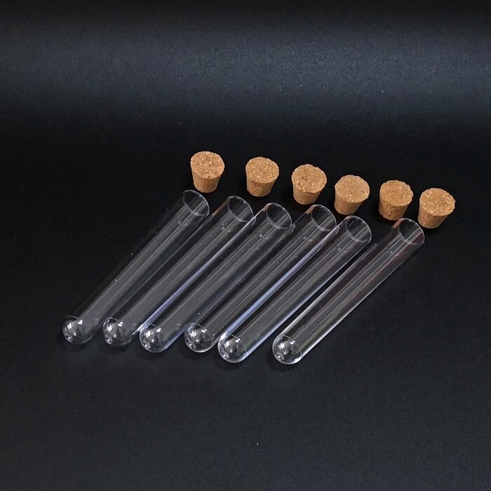 100 st / lott 12 x 78mm labb plast provrör med kor... – Grandado