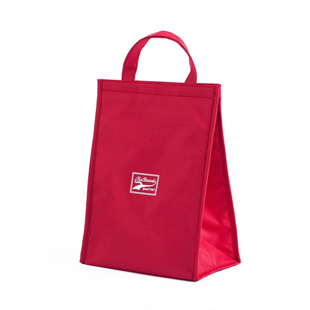 Tote Borsa Termica Nero Impermeabile Oxford Spiaggia Pranzo Al Sacco Cibo Picnic Donna Bambino Degli Uomini di Sacchetto Più Freddo Nuovo: Red L