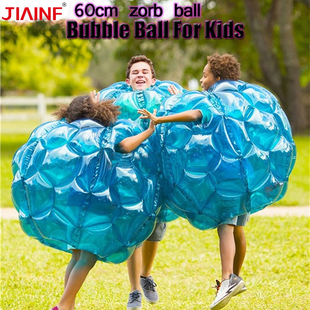 De 60Cm Zorb Bal Outdoor Entertainment Pvc Opblaasbare Giant Roll Bal Botsen Met Kracht Spelletjes Voor Kinderen