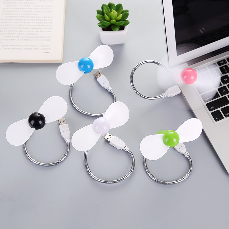 MINI Flexible USB Metal Fan Gadgets Cooling Fan For Office Desk Cool Adjustable Display Fan for PC Laptop Desktop Ventilador