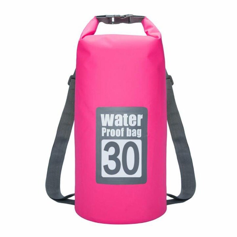 Boya de natación al aire libre multifunción bolsa de deriva de natación flotador impermeable PVC Lifebelt deportes acuáticos: 10L Pink