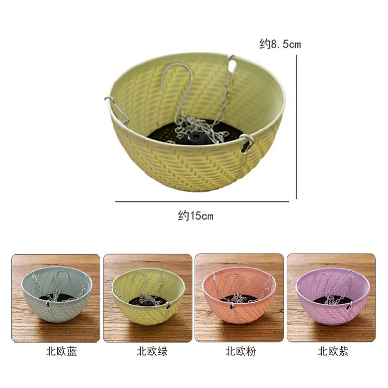 1pc Harz Pflanze Blume hängen Topf Korb Zimmer pflanze KleiderbüGel Ich bin Freien hängen Topf Halfter Korb hängen Pflanzer