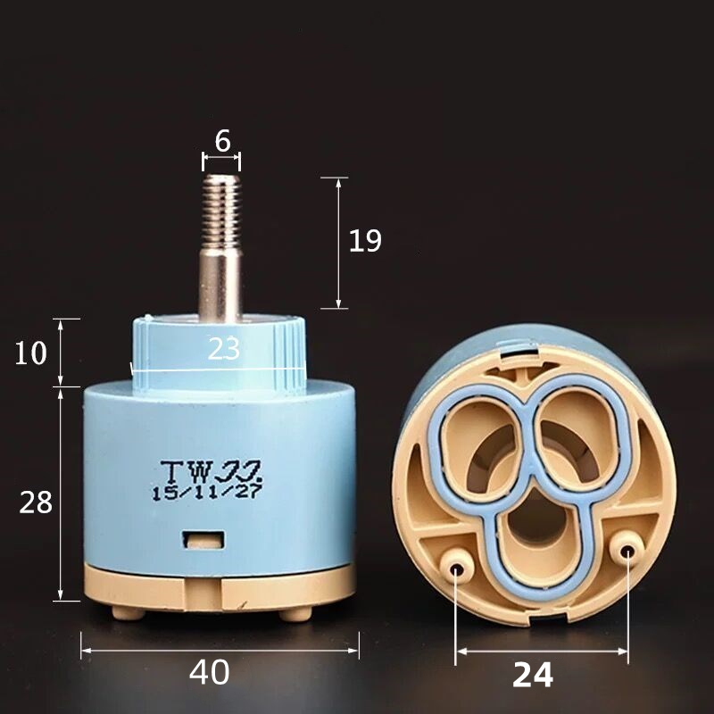 Tap Mixing High Spool Valve 25mm/35mm/40mm Faucet Accessories Ceramic Cartridge Faucet Cartridge Mixer Kitchen Bath Basin Shower: Clear