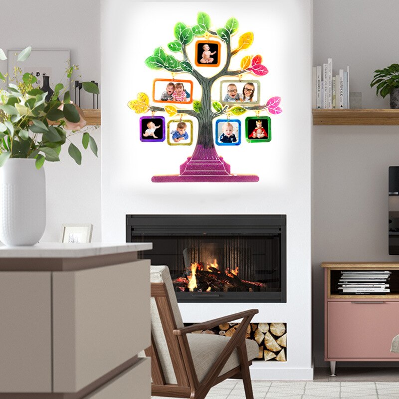 Big Tree Photo Frame Epoxy Resin Mold DIY Crystal Tree-shaped Photo Frame Silicone Mold