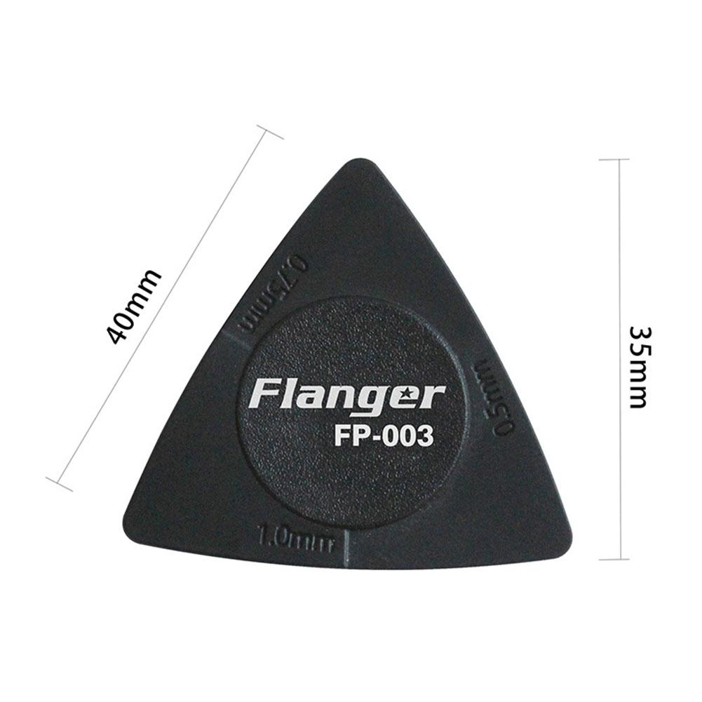 Flanger 1 Pcs Plectrums Driehoek Zwart Wit Plectrums Anti-Slip Stijl Abs Materiaal Picks Gitaar Accessoires