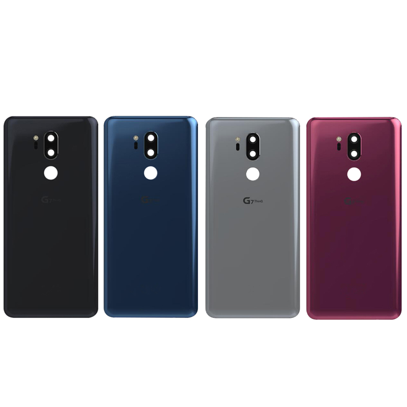 Back Battery Cover Rear Door Panel Housing Case For LG G7 ThinQ Battery Cover with Camera Lens Logo Replacement Part