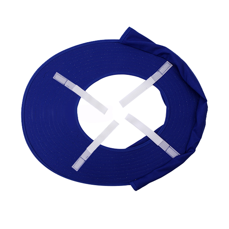 Helmet Wide hat Sun protection Hard Hat Solar Safety Helmet Summer Fan Cap Outdoor Construction Sunscreen Cooling Breathable: Blue Sun visor