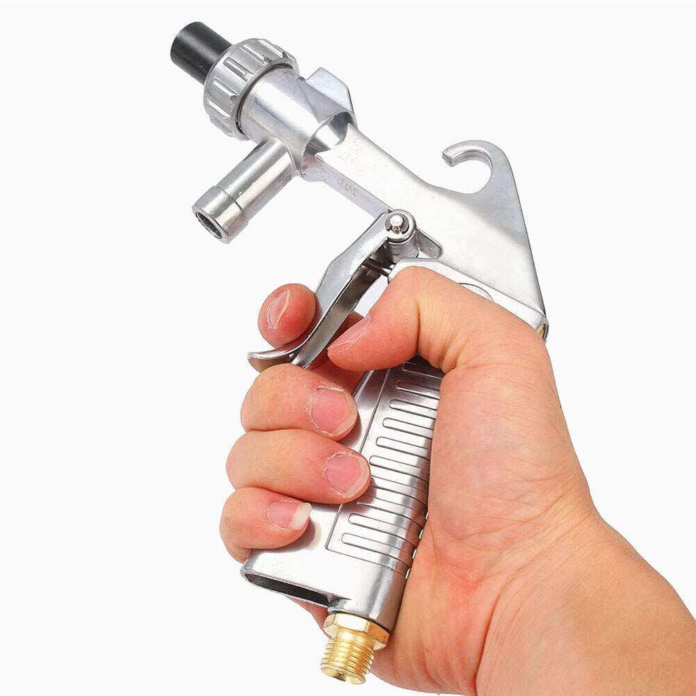 Sand Blasting Kit Air Siphon Feed Blast Pneumatic Sandblaster Tool Sprayer With 4 Ceramic Nozzles For Abrasive Blaster Blasting