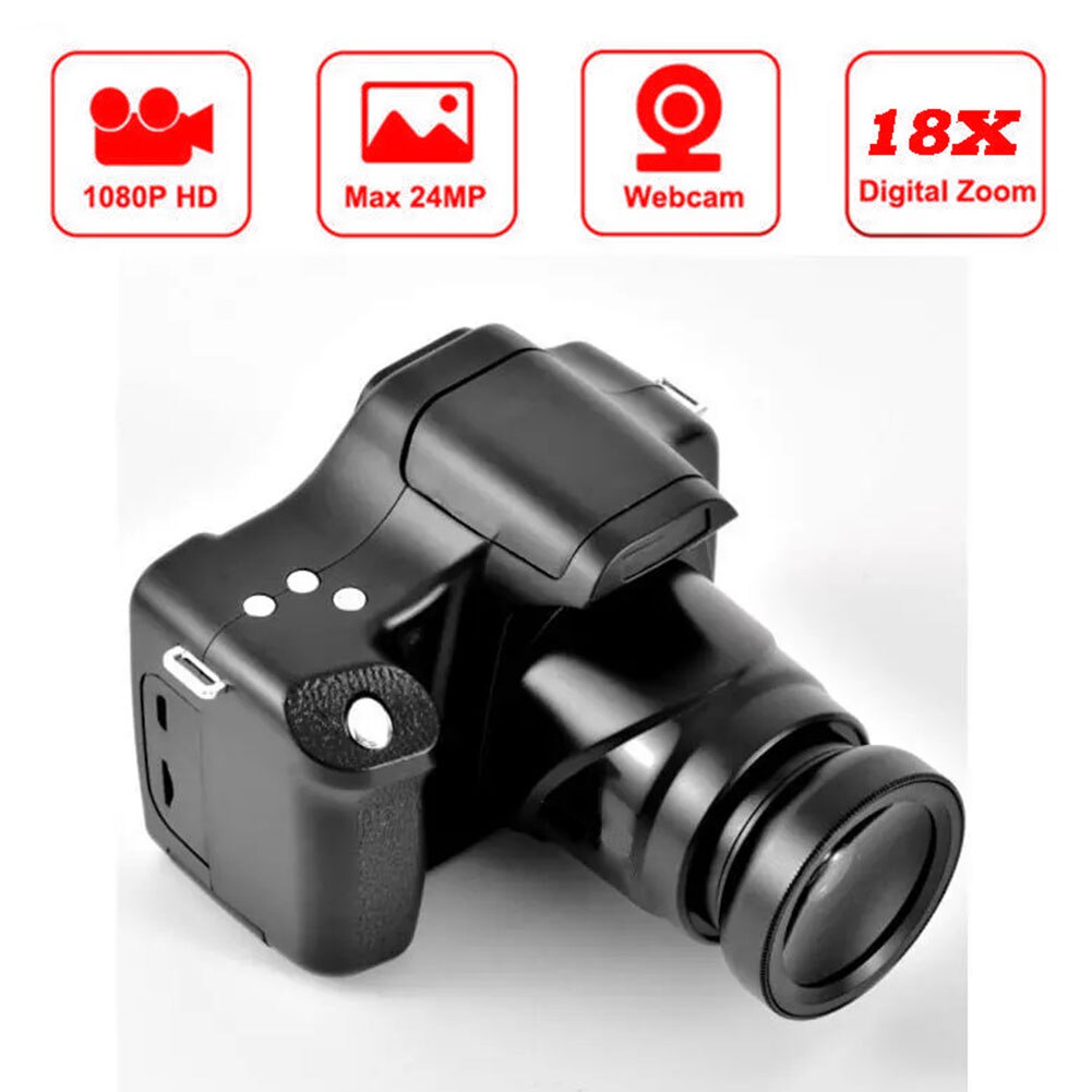 Digital Video Camera - 1080P HD - 18X Digital Zoom - Anti-Shake - Wide-Angle Lens