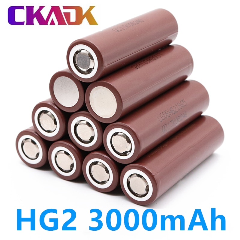 100% Originele Lg HG2 18650 3000Mah Batterij 3.6V Hoge Ontlading 18650 Batterij Opladen 30A High Power Batterij