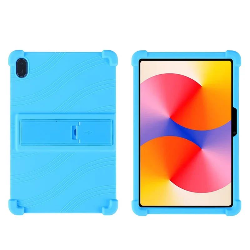Deksel til huawei matepad  se 11 -tommers nettbrett, støtsikkert silikonstativ: Himmelblå