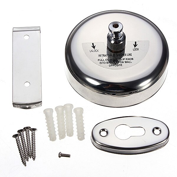 Home Stainless Steel Retractable Clothes Line Slip-resistant Steel Clothesline Indoor Dryer Rope Laundry Rack Clothes Hange