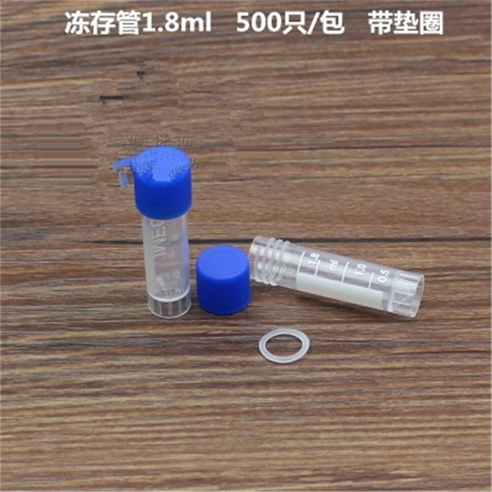 LOT 500 Scale line 1.8ml Laboratory Plastic Centrifuge tube Flat-bottom with screw cap For Sample Specimen