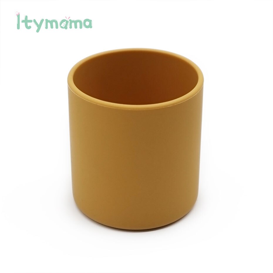 Baby Learn To Drink Cup Drinkware Silicone Cups For Toddlers Kids LeakProof Child Water Cup Bottle Silicone Coloured Portable.: Mango
