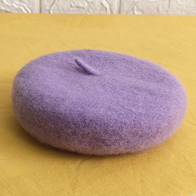 Solid Color Pet Hat Painter Wool Hat Dog Beret Mini Decorative Photo Headwear Pet Memorial Christmas Luxury Beret Hat: 10