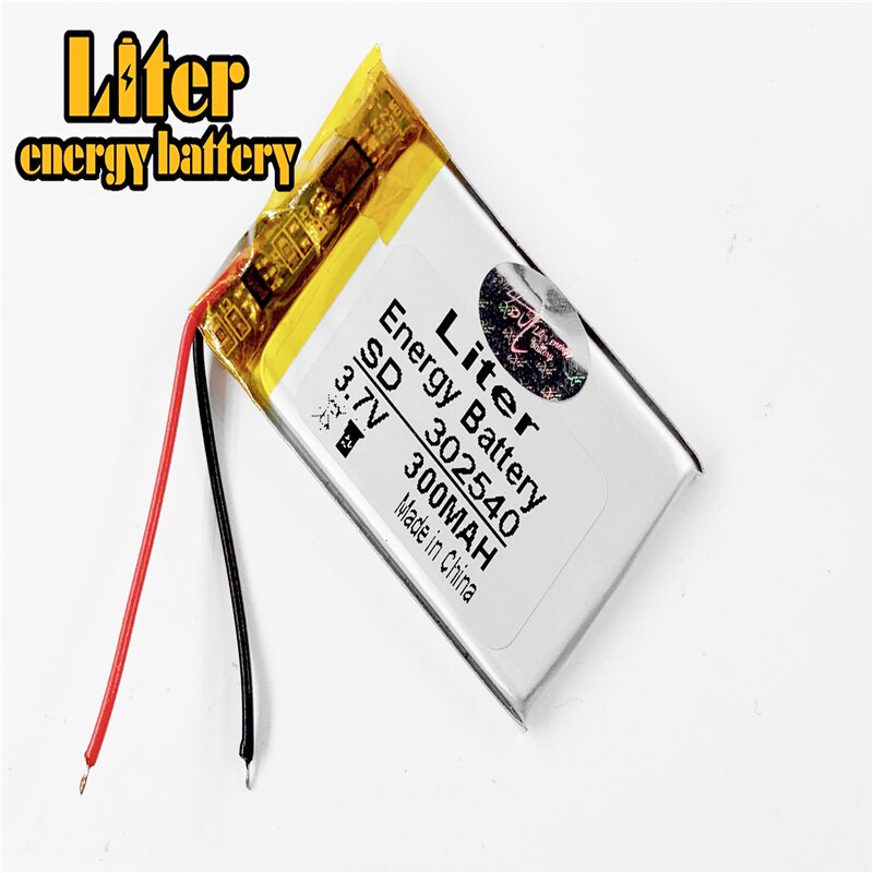 302540 3,7 V 300 mah Li-Polymer Li-Ion Batterie Für MP3 MP4 DVR GPS spielzeug Lautsprecher Fahren recorder texet T-279 302439