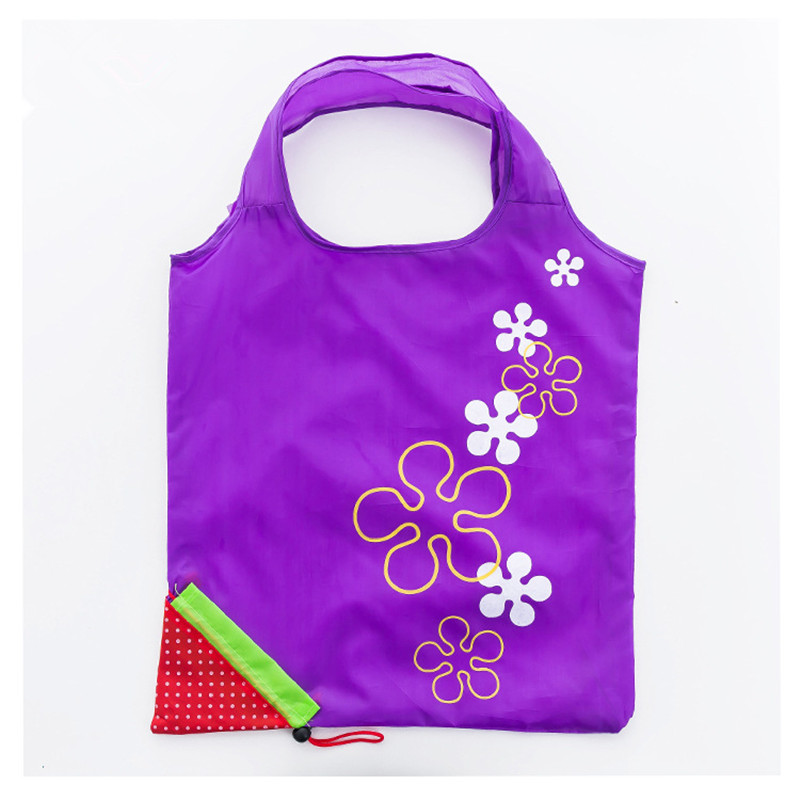 1 Pc Strawberry Folding Herbruikbare Opbergtas Recycling Gebruik Boodschappentas Home Organisatie En Opslag: Purple