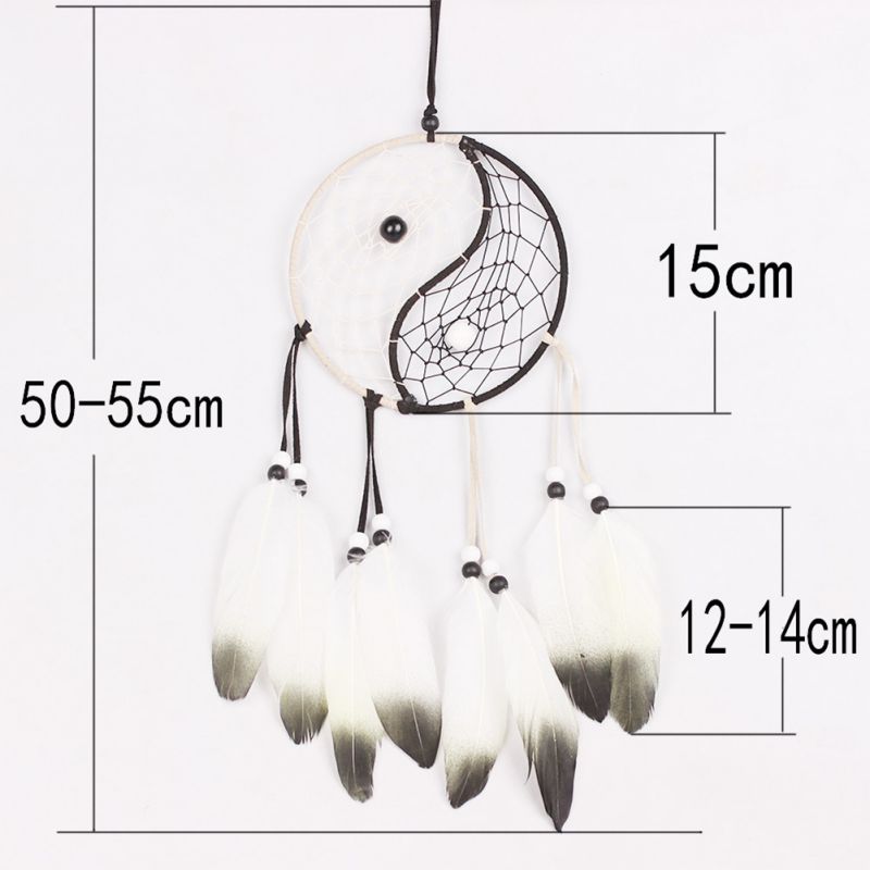 Styl skandynawski sen netto prezent dzwonek wietrzny wisiorek do samochodu dekoracje ścienne wiszące Home Kids Girls dekoracja do pokoju dziecięcego Habitacion: 50cm  B