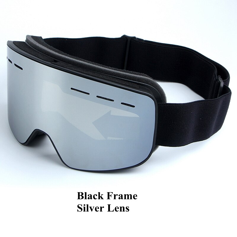 Dubbla lager skidsnowboardglasögon anti-fog  uv400 stora skidglasögon män kvinnor skidåkning skotermask snöglasögon: 3