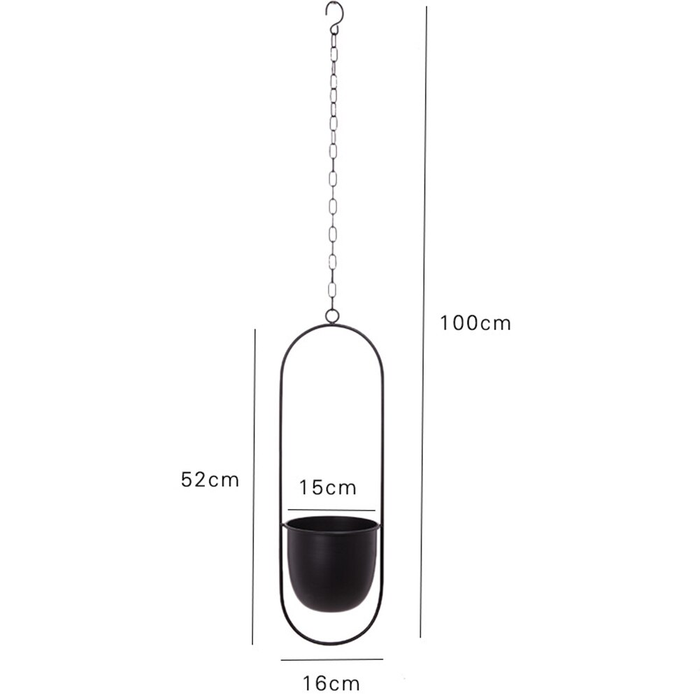 Metal Hanging Pot Plant Hanger Chain Hanging Planter Basket Flower Pot Chain Plant Pot Hanger For Home Balcony Decoration: A