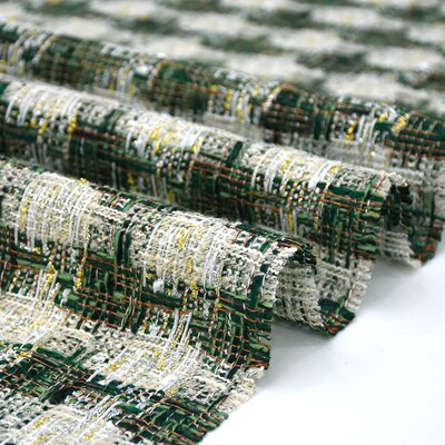 Vintage Autumn Winter Tweed Fabrics Multi Patterns Yarn Dyed Colorful Thread Woolen Fabrics For Sewing Suits Blazer Tissus: 43
