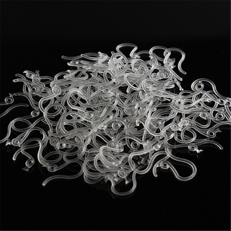 500 stk 6 farver plastik øreringe kroge tråde diy øreringe fund øreringe låse kroge fittings gør det selv smykker fremstilling tilbehør