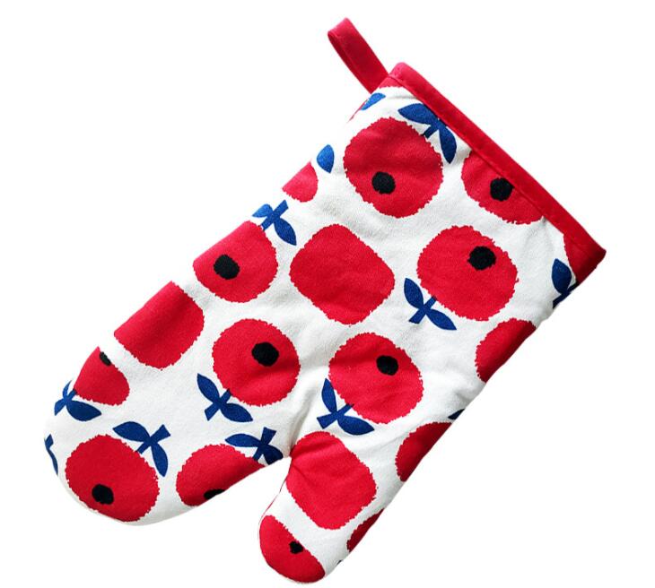 1Pcs Ovenwant Magnetron Koken Handschoenen Keuken Potholder Heet Oppervlak Handler Dikke Isolatie Oven Handschoenen: A001