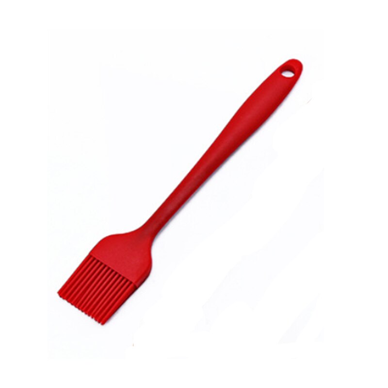 21cm silikonborste bakbrödsborste gör-det-själv-kakaborste liten grillborste oljeborste silikon bakform köksredskapsset: Röd / 1pc