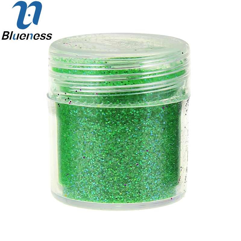 4 fles/Set Groene Glitter van Edelstenen 1 Doos 10g Pailletten Stof Glitter Poolse Nail Art Decoratie BG045-BG048