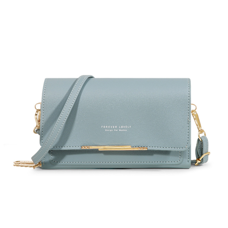 Women's Wallet Korean Handbag Multi Card Large Capacity Casual Shoulder Bag Mobile Phone Packet Style: Ivory