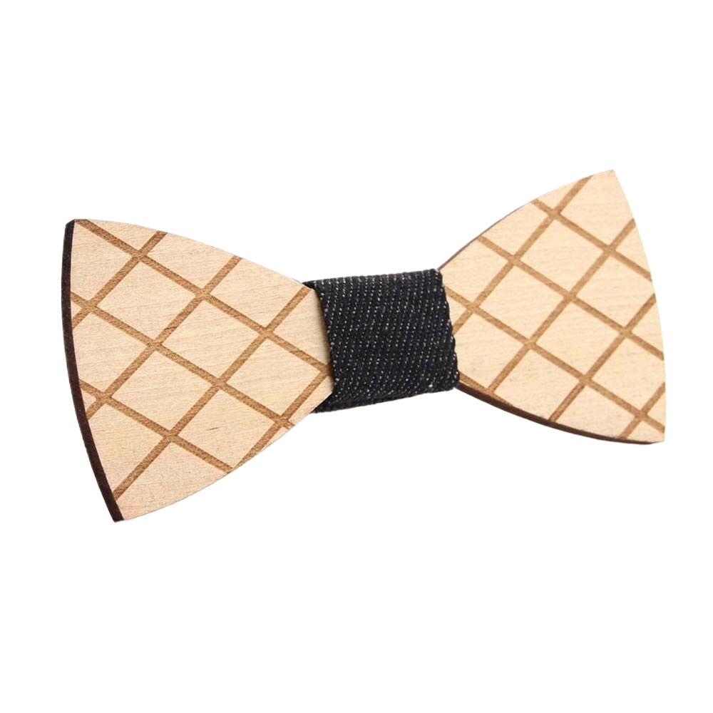 Pajarita de madera Vintage para hombre, corbatas de madera Retro talladas con agujeros, correa ajustable, pajarita de madera, Corbatas