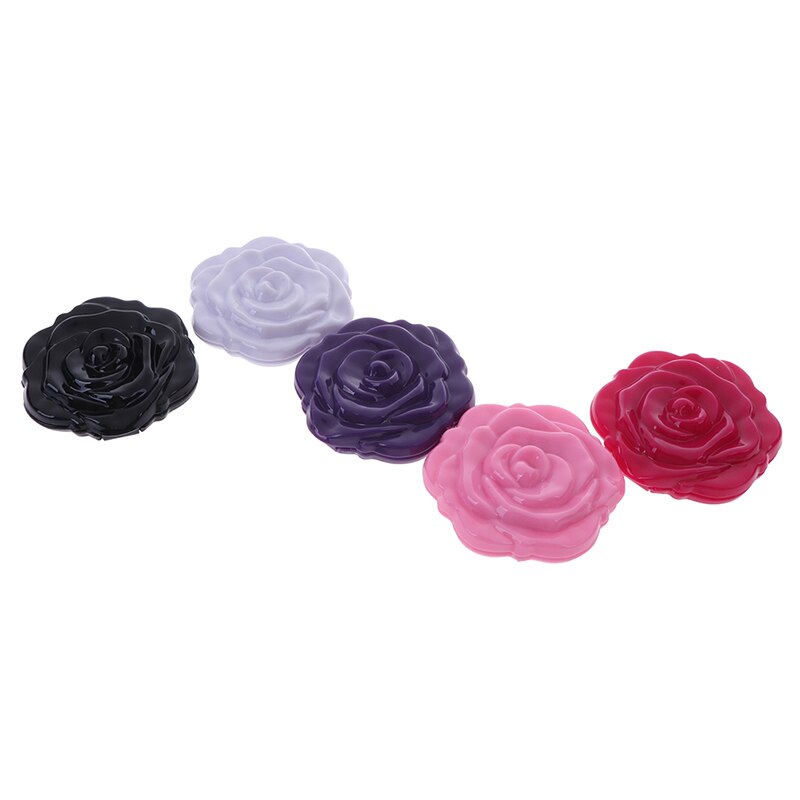 Double Side Make Up Mirror Mini Rose Flower Make Up Mirror Compact Portable Girls Pocket Mirror Unique