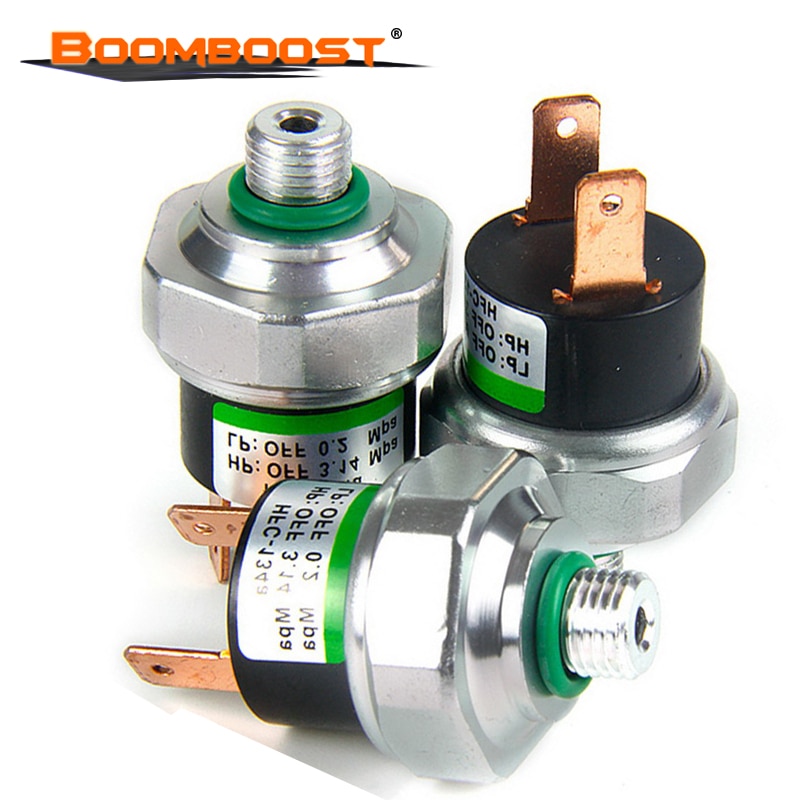 Universal 11mm for Air Conditioning A/C System Binary Universal Pressure Sensor High / Low Side valve Switch