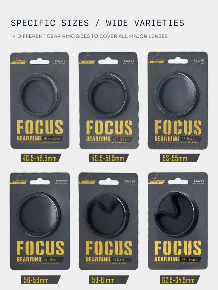 Tilta Tiltaing TA-FGR Seamless Focus Gear Ring 360 ° Rotation Silent Follow Focus Ring For SLR DSLR Camera Accessories