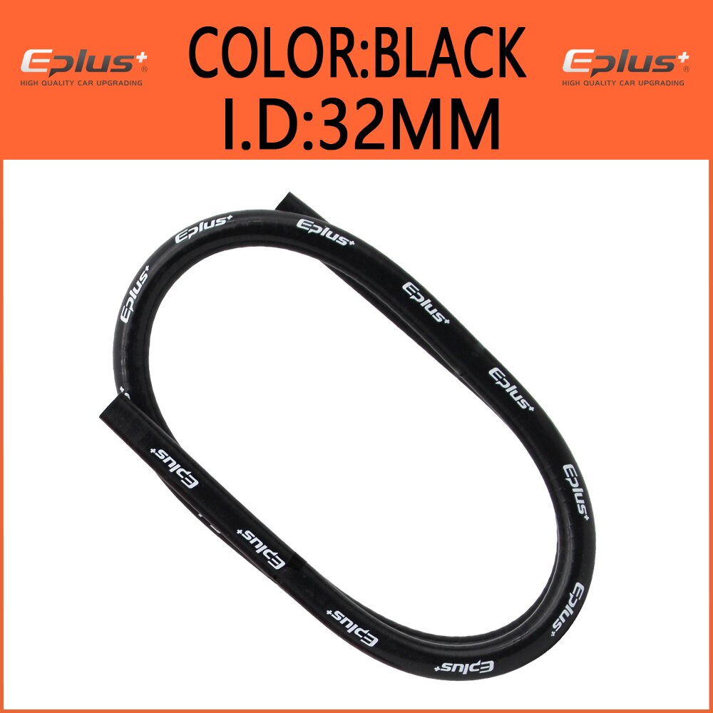 EPLU ID 32mm OD 41MM Car Silicone Hose Radiator Intercooler Universal Braided Tube 1 Meter Red Blue Black: Black 32MM