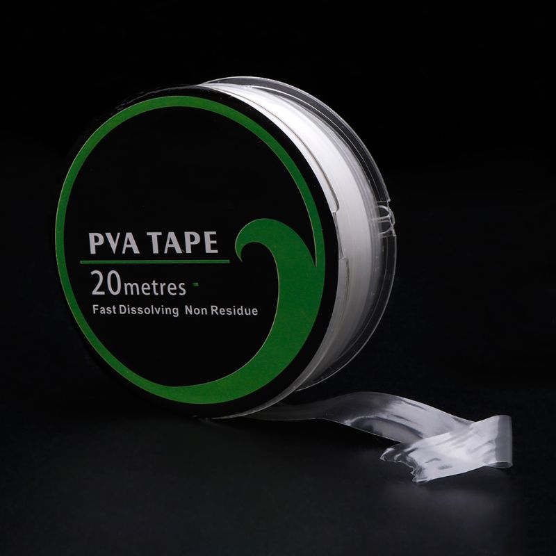 Cinta de PVA para alimentador de pesca, equipo de disolución rápida, transparente, ambiental, accesorios profesionales, 10mm x 20m
