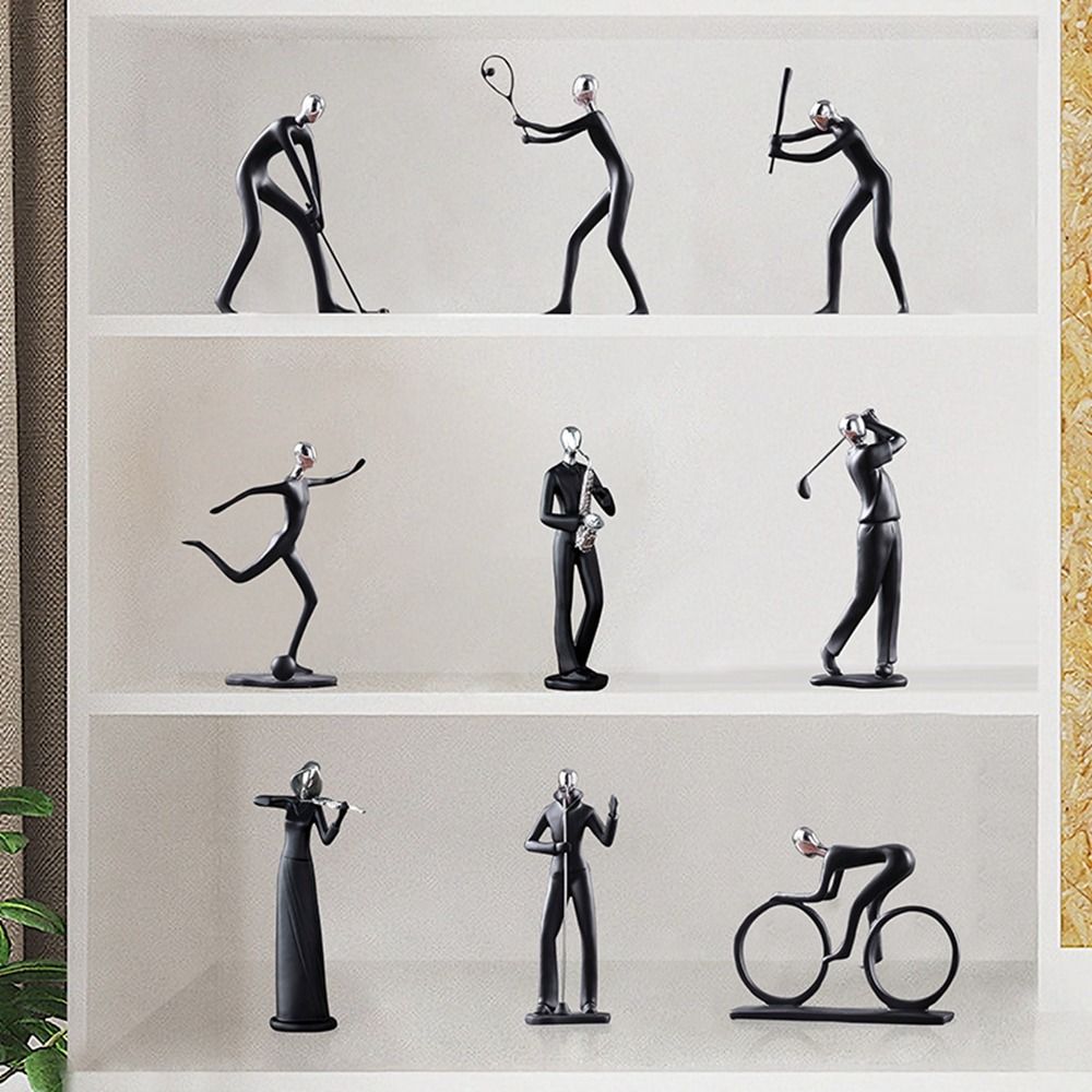 Décorations d'armoire, décoration de maison, ornements de bureau, artisanat en résine, ornements de personnages, Sculpture de sport