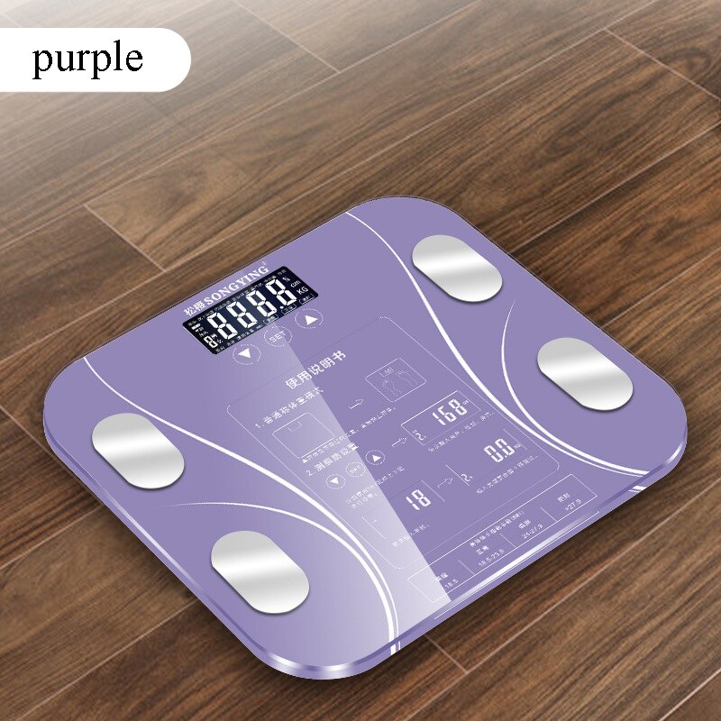 Fat scale LED display body fat weighing electronic weight scale body composition analysis health scale smart bathroom balance