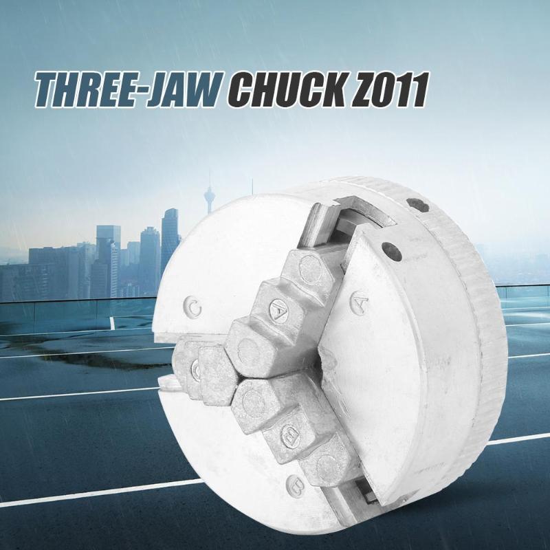 Z011 Zinc Alloy 3-Jaw Lathe Chuck Clamps Wood Turning Lathe Tool Three-claw Chuck Lathe Tool Chuck
