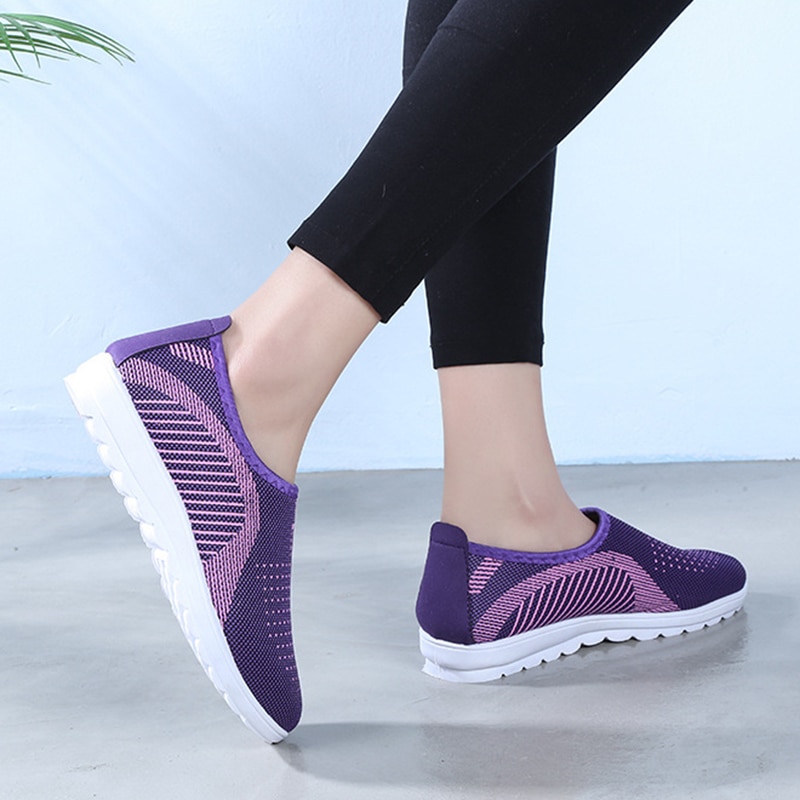 Factory outlet åndbar mor slip-on sko kvinde billig udendørs sneakers kvinder flade sko kvinder damer sommer loafers