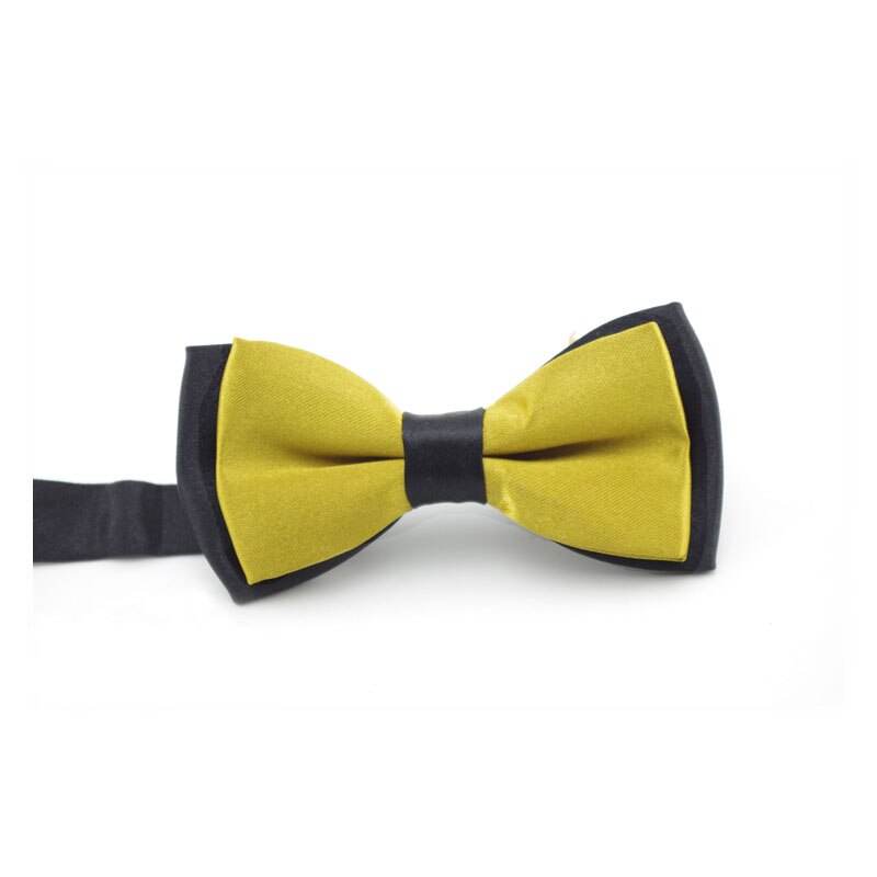 Nœud papillon pour enfant, vêtement classique, couleur unie, réglable, boutonné, deux tons, bleu, rouge, pour plus d'ingéniosité: a25