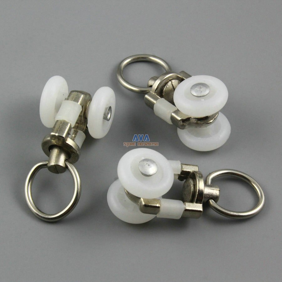 20 Pieces Curtain Track Roller Curtain Track Slide Gliders 19x45mm