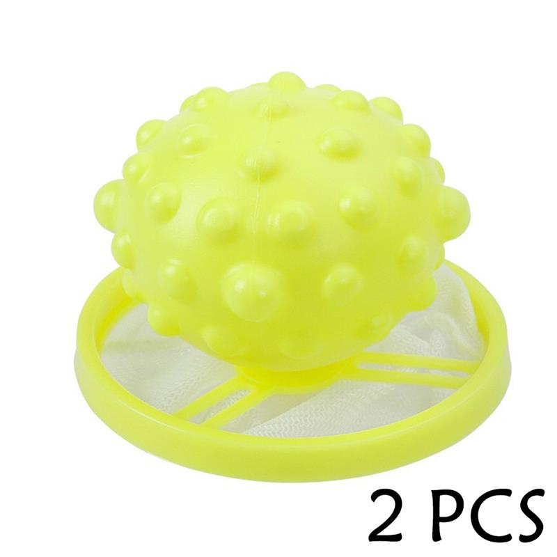 1/4 Pcs Floating Washing Ball Laundry Balls Laundry Washing Net Bag Debris Filter Pink Blue Washing Machine Cleaning Hair Filter: 06-2PCS