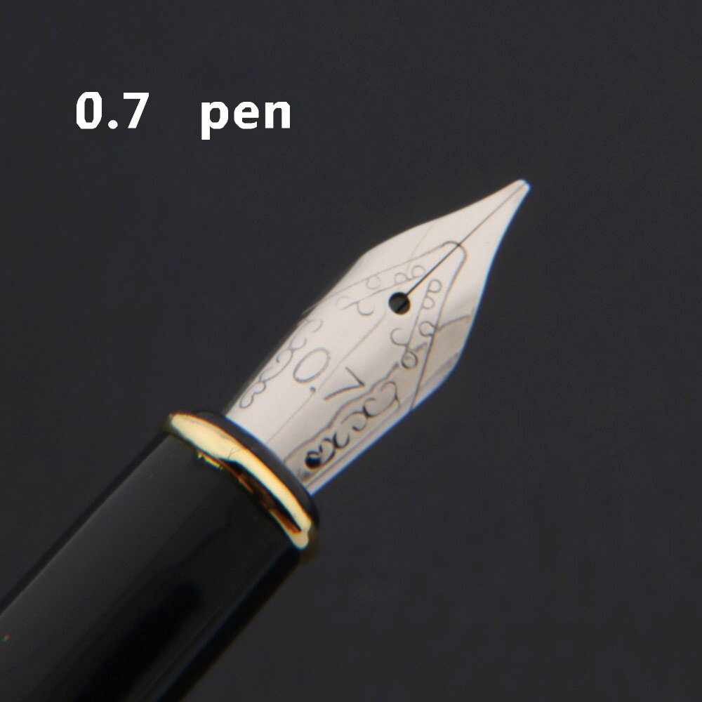metal parallel Fountain Pen red golden 388 copperplate calligraphy Gothic art body art Flat Stationery Office school supplies: 0.7 pen