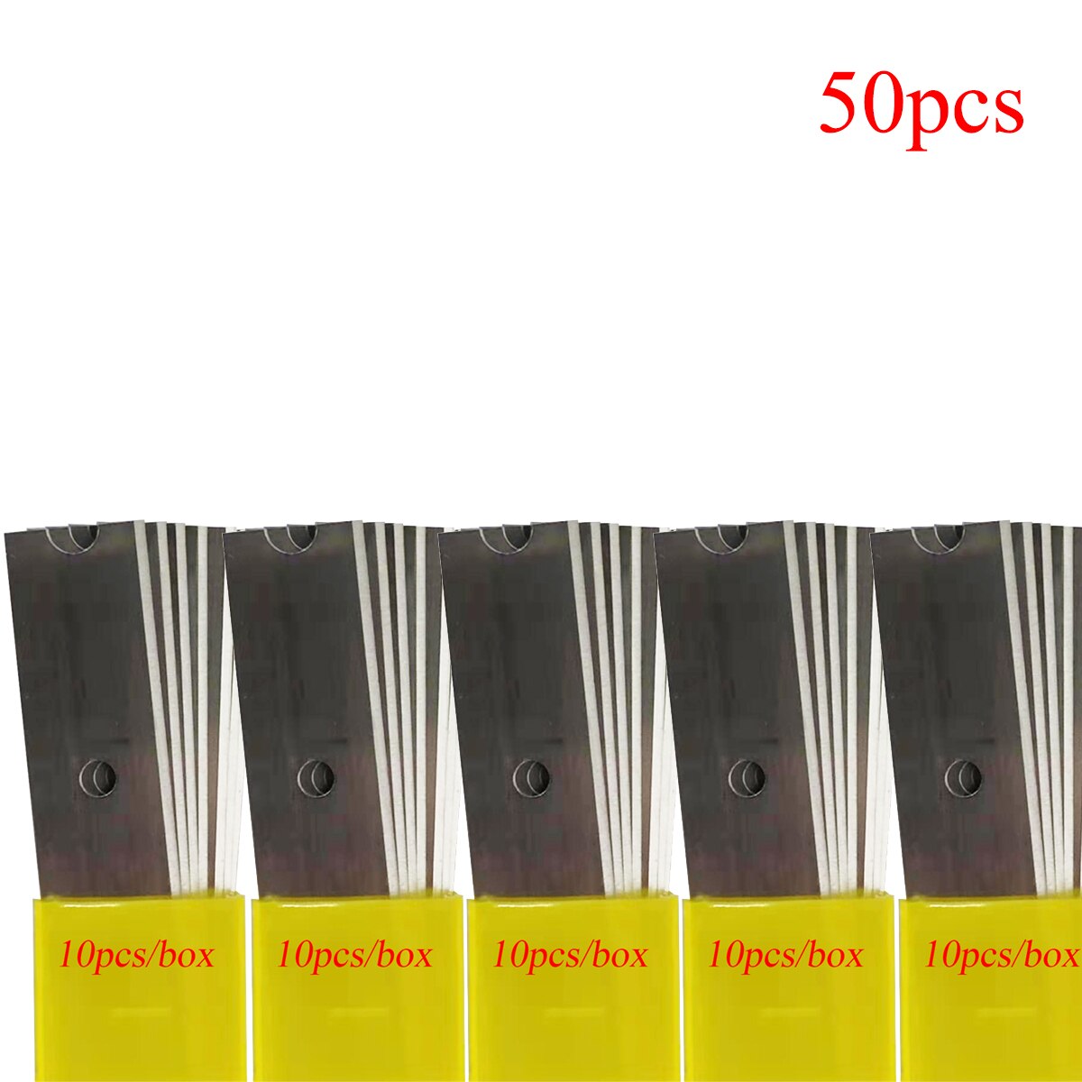 Long Handle Scraper Blades Floor Tile Adhesive Removal Ceramic Cleaning Shovel Glass Wall Clean Wallpaper Stripping Tool: 50 blades