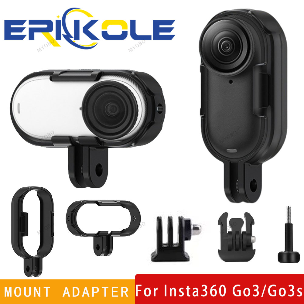 For Insta360 Go 3 3S Accessories Adapter Protective Frame for Insta360 Go3 / GO3S Mount Adapter Bracket Stabilizer Expansion
