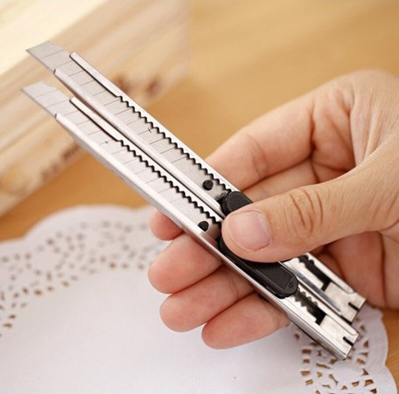 Snap Off Snap-off Blade Cutter Knife Paper Student Office Stationery Slide Art Box Package Open Craft Tool Handicraft Sharp