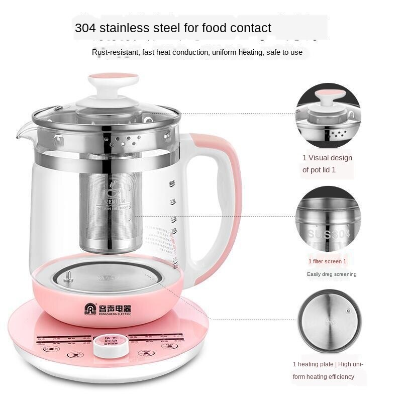 Smart transparent 220V for 220V electric kettle automatic household glass integrated small teapot