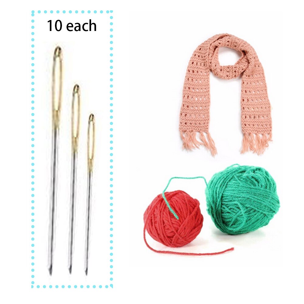 30Pcs Naalden Set Grote Eye Stitchery Borduurwerk Stopnaald Duurzaam Thuis Kruissteek Accessoires Bodkin Naaien Tapestry